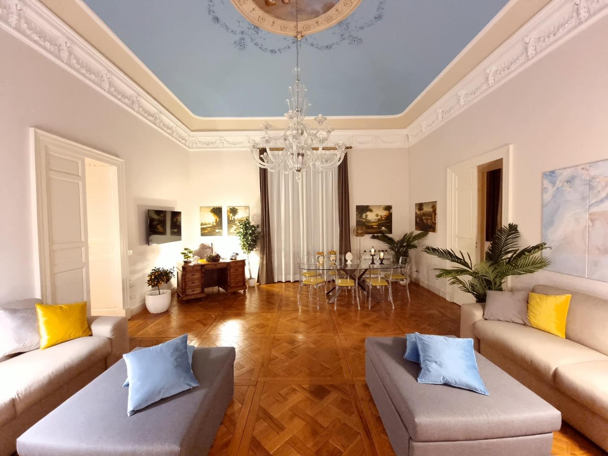 ג'יארה Luxury Historic Residence With Heated Pool Near Catania, Taormina, The Sea And Mount Etna מראה חיצוני תמונה